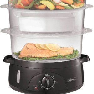 BELLA 9.5 QT Triple Tier Digital Food Steamer